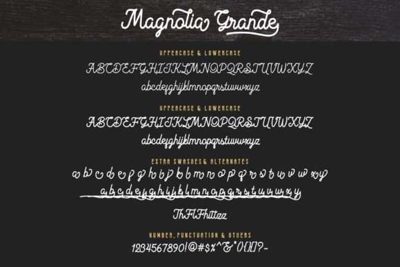 Magnolia Grande Font Poster 7