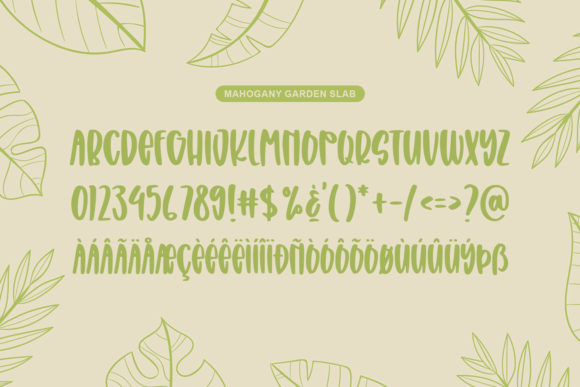 Mahogany Garden Font Poster 7