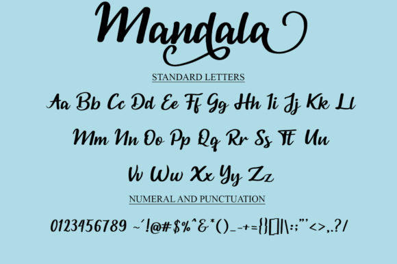Mandala Font Poster 4