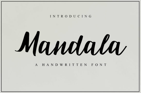 Mandala Font Poster 1