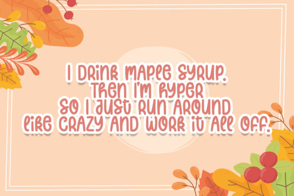 Maple Love Font Poster 4