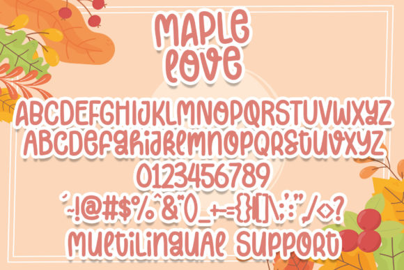 Maple Love Font Poster 5