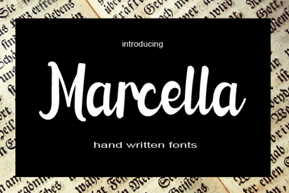 Marcella Font Poster 1