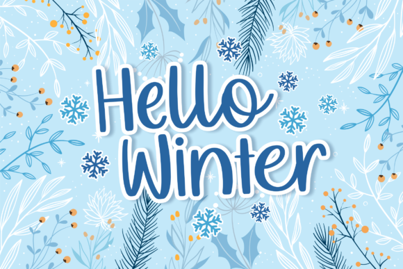 Mealky Winter Font Poster 3