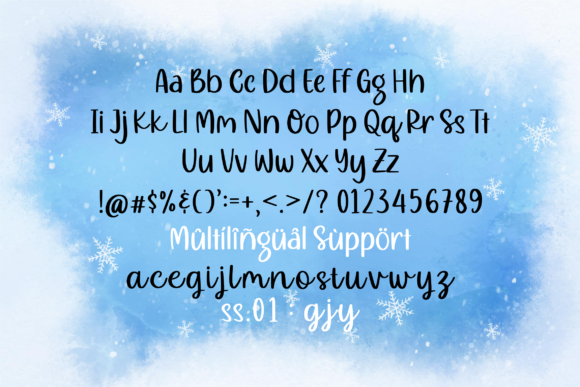 Mealky Winter Font Poster 9