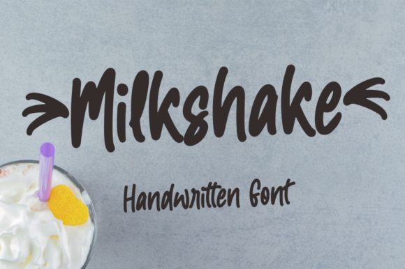 Milkshake Font Poster 1