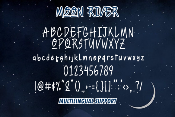 Moon River Font Poster 6