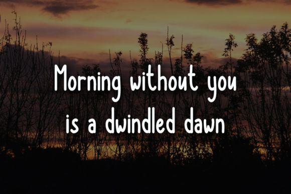 Morning Time Font Poster 2