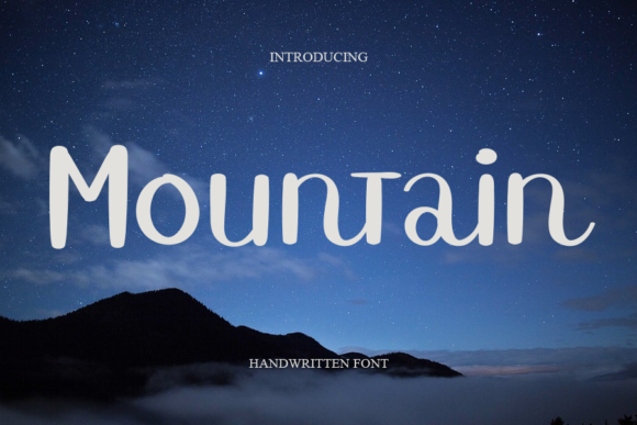 Mountain Font Poster 1