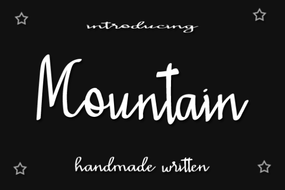 Mountain Font Poster 1