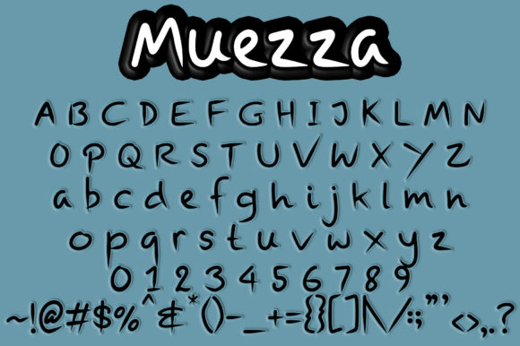 Muezza Font Poster 2