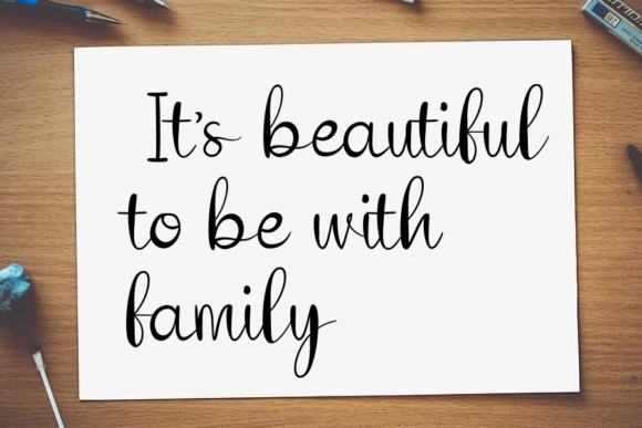 My Family Font Poster 4