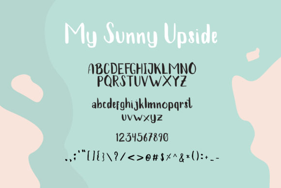 My Sunny Upside Font Poster 5