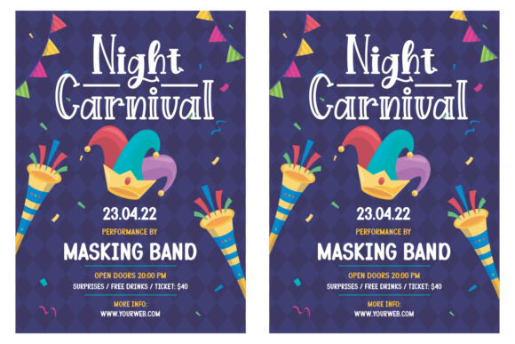 Night Carnival Font Poster 2