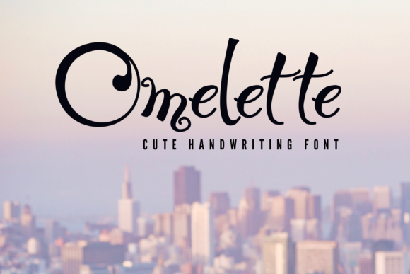 Omelette Font Poster 2