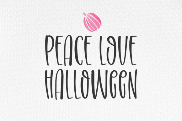 Peace Love Halloween Font Poster 10
