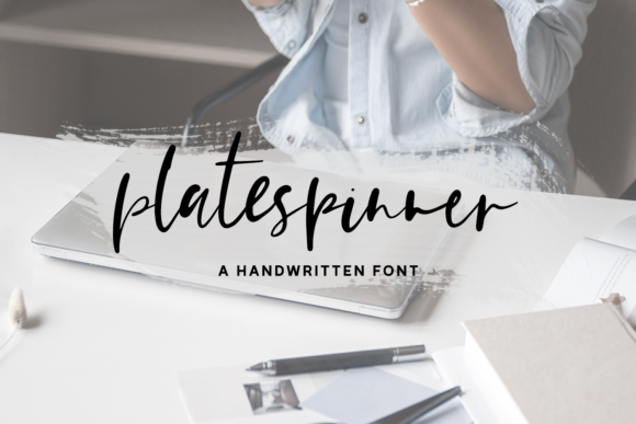 Platespinner Script Font Poster 1