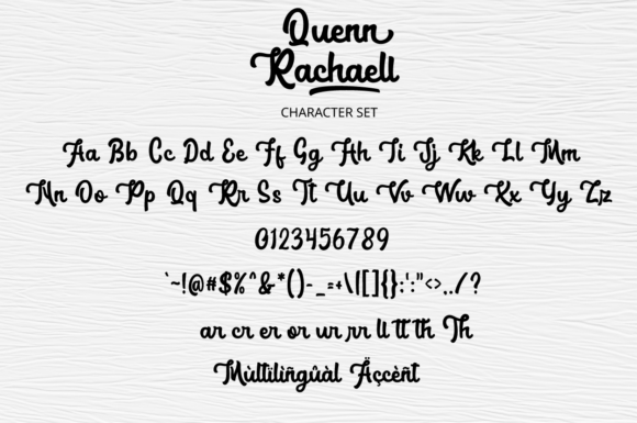 Quenn Rachaell Font Poster 8