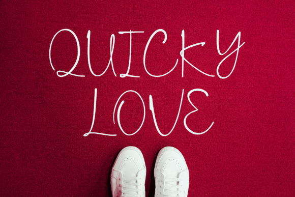 Quicky Love Font Poster 2