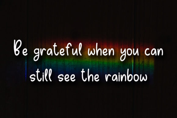 Rainbow Wish Font Poster 2