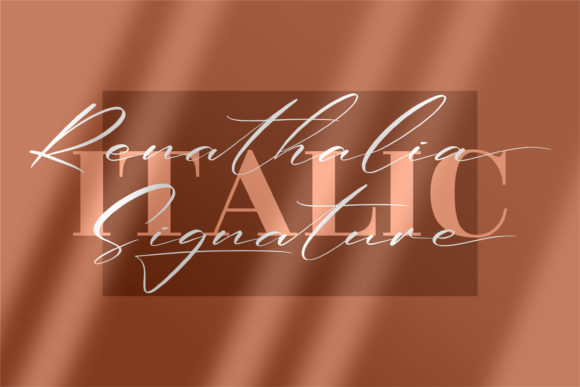 Renathalia Signature Font Poster 2