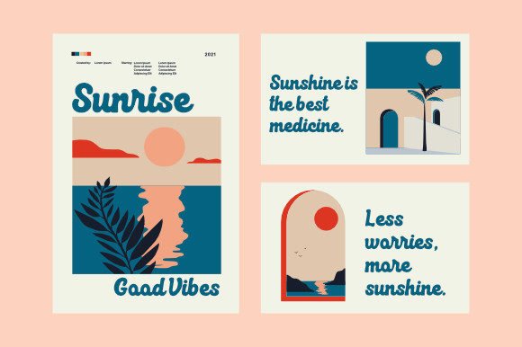 Retro Beach Font Poster 2