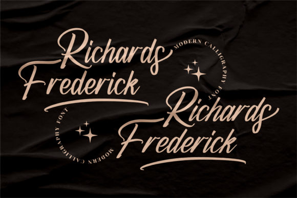 Richards Frederick Font Poster 2