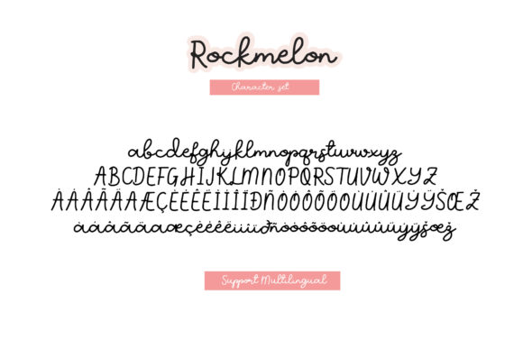 Rockmelon Font Poster 6