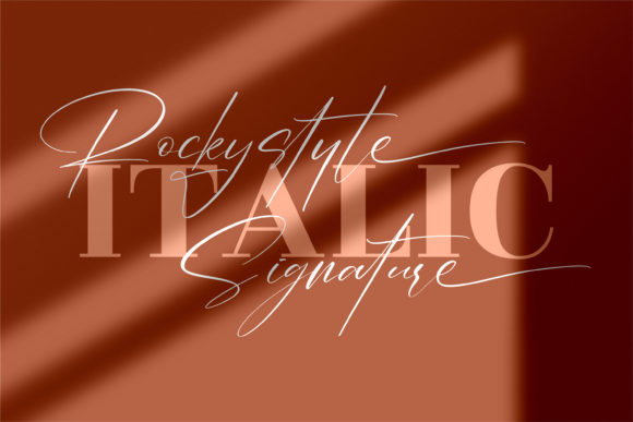 Rockystyle Signature Font Poster 2