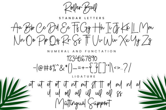 Roller Ball Font Poster 2