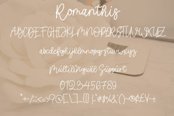 Romanthis Font Poster 3