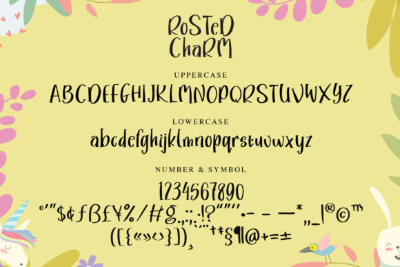 Rosted Charm Font Poster 12