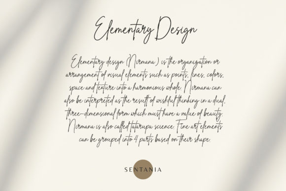 Sentania Font Poster 4