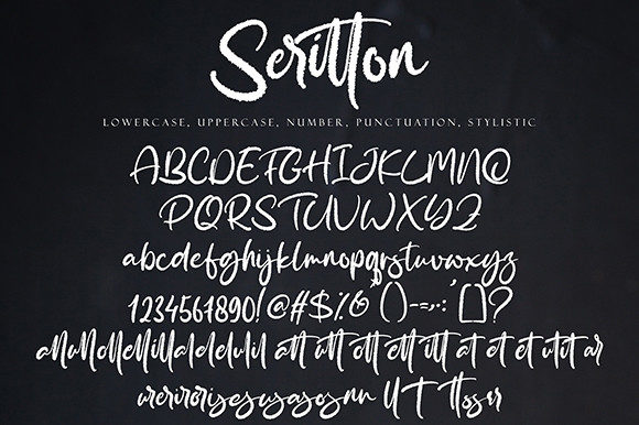 Seritton Font Poster 10