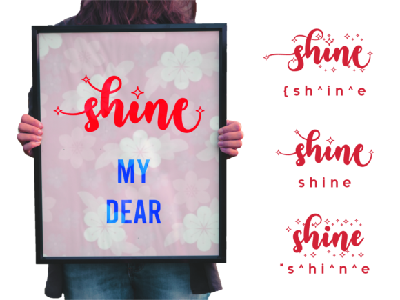 Shine Font Poster 2