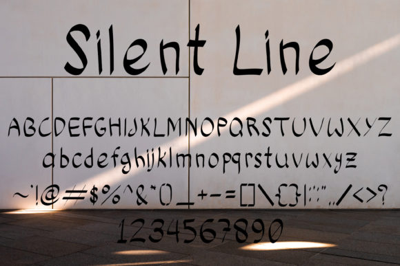 Silent Line Font Poster 5