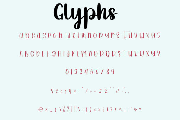 Skinny Cute Font Poster 4