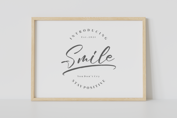 Smile Font Poster 2