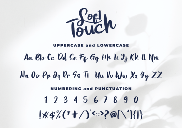 Soft Touch Font Poster 2
