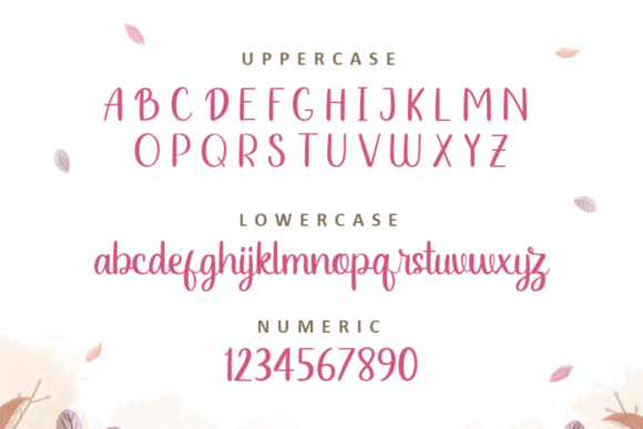 Sophia & Oliver Font Poster 6