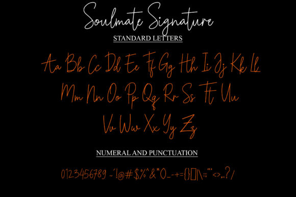 Soulmate Signature Font Poster 4
