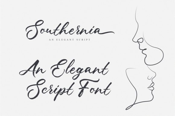 Southernia Script Font Poster 2