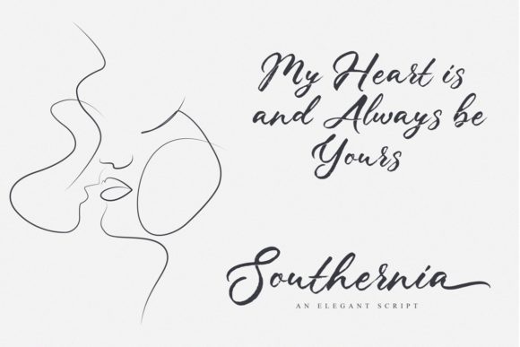 Southernia Script Font Poster 3