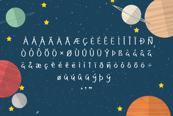 Spaceally Font Poster 3