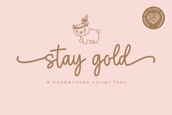 Stay Gold Font Poster 1