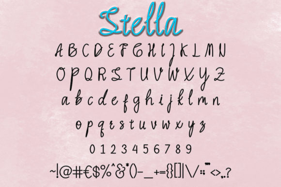 Stella Font Poster 4