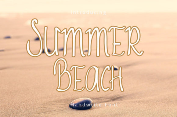 Summer Beach Font Poster 1