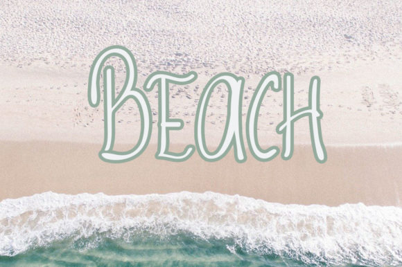 Summer Beach Font Poster 3