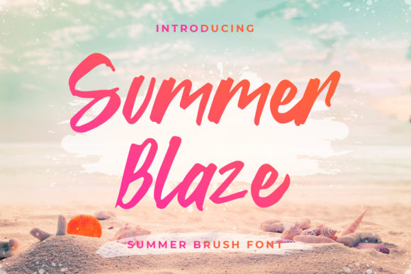Summer Blaze Font Poster 1