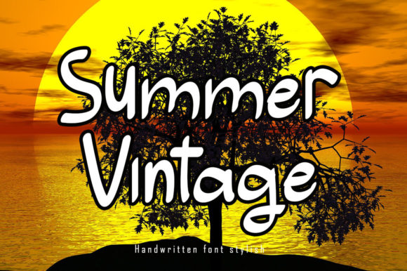 Summer Vintage Font Poster 1